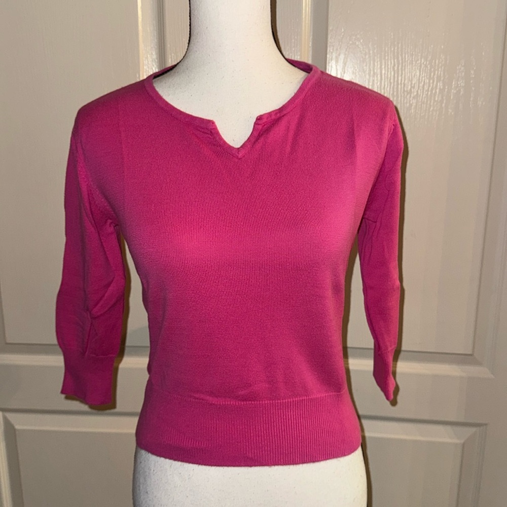 JUNIORS - Pink Sweater Top - Size Medium